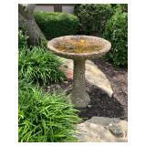 Concrete birdbath