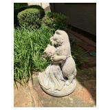 Tom Cat dancing w Miss Kitty concrete statuary