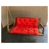 Cedar wood porch swing