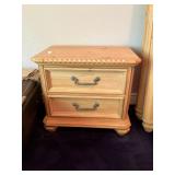 One of pair of matched nightstands