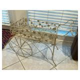 Wought iron plant holder