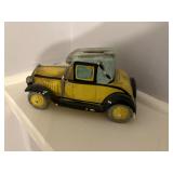 Coin bank car