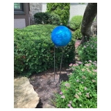 Gazing ball on stand