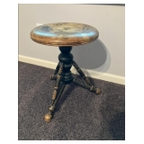 Antique piano stool