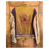 Tiger on back of letter jacket