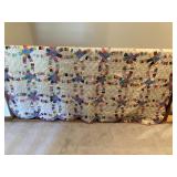 Double wedding ring quilt