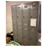 Set of steel lockers