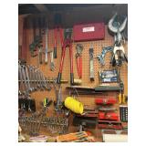 Many wrenches and hand tools