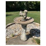 Large concrete bird bath