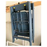 Set of Suncast folding plastic chairs