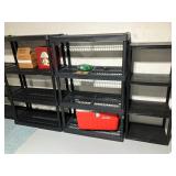 More plastic shelves