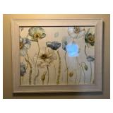 Framed poppies print
