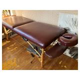 Portable folding massage table