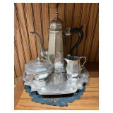 Kirk Steiff pewter coffee set
