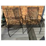 Wrought iron rocking chairs