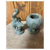 Elephant lid on jade incense burner