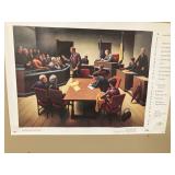 Thomas Hart Benton "Trial by Jury" print