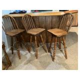Swivel bar stools