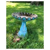 Large concrete bird bath