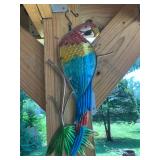 Colorful tin parrot