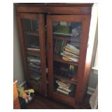 primitive pine bookcase