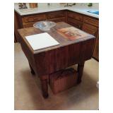 Antique Kitchen Cutting Block