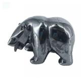 Lot 091 Hematite Carved Native American Bear Fetish