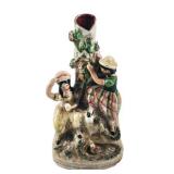 Lot 100 Antique Staffordshire Spill Vase