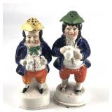 Lot 120 Antique Allertons Staffordshire Gentleman Hat Pin Holders