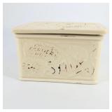 Lot 158 Ceramic Cream Colored Butter Box