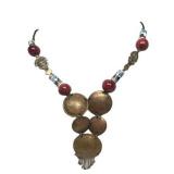 Lot 222 Vintage Mexican Coin and Bead Necklace
