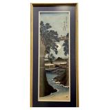 Lot 004   1 Bid(s) The Monkey Bridge in Kai Province, Utagawa Hiroshige by Kokunimasa late 19th C