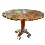 Lot 001-301   0 Bid(s) John Richards Fine Furniture Floral Petal Pedestal Table