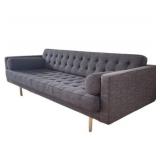 Lot 001-327   0 Bid(s) Contemporary Chrome Frame Sofa