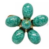 Lot 021   1 Bid(s) Accessorcraft NYC Signed 1960s Flower Brooch