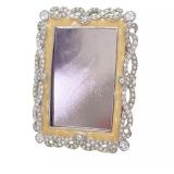 Lot 030   1 Bid(s) Jay Strongwater Crystal and Pearl Vine Picture Frame