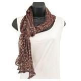 Lot 047   0 Bid(s) 1920s Net and Metal Wide Scarf or Shawl, Middle Eastern