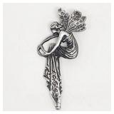 Lot 061   1 Bid(s) Sterling Silver Fairy Pendant