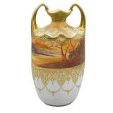 Nippon Double Handle vase