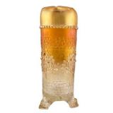 Lot 012    Fenton Carnival Glass, Orange Tree Hat Pin Holder, Marigold