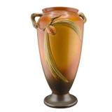 Lot 008-003  Roseville Pottery Pinecone Vase, Double Handled Vase 800-14