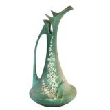 Lot 001  Roseville Pottery Foxglove, No. 6-15 Green Ewer