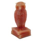 Lot 020    Degenhart Wise Owl Figurine, Orange Slag