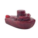 Lot 039    Boyds "Teddy The Tug Boat", Cranberry