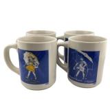Lot 126   Morton Salt Vintage Promotional Collectible Mugs (4), with Box