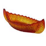 Lot 149    L G. Wright Amberina Large Canoe Centerpiece Bowl