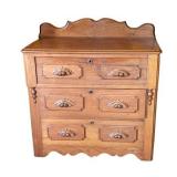  19 C Chest of Drawers, Carved Acorn Pulls