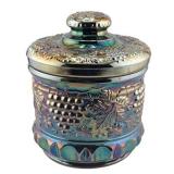 Lot 478  Fenton 1969 Carnival Glass Souvenir Tobacco Jar with Box