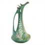 Lot 001  Roseville Pottery Foxglove, No. 6-15 Green Ewer