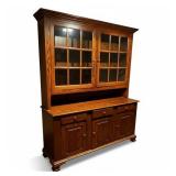 Amish Oak Stepback Hutch